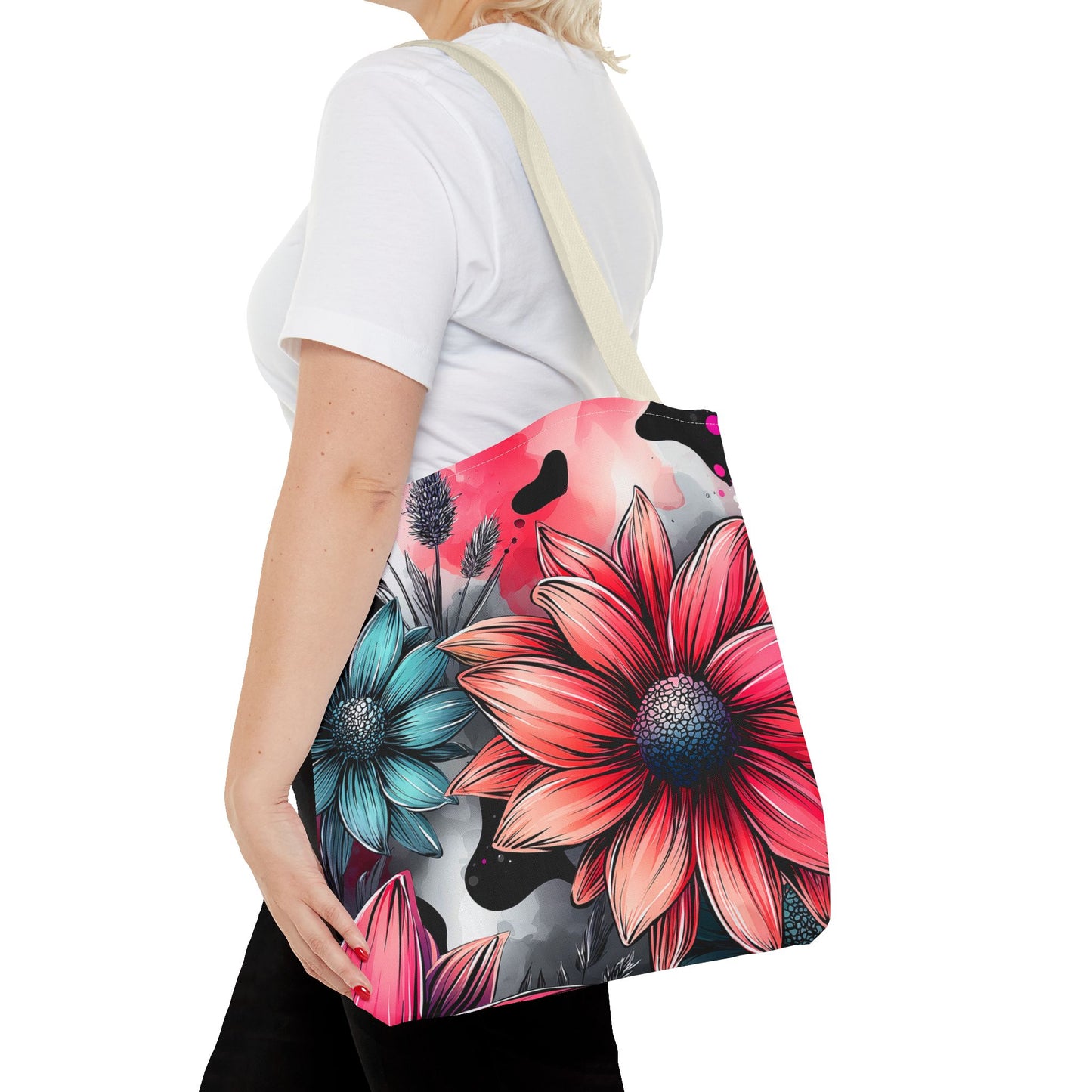 Vibrant Floral Tote Bag