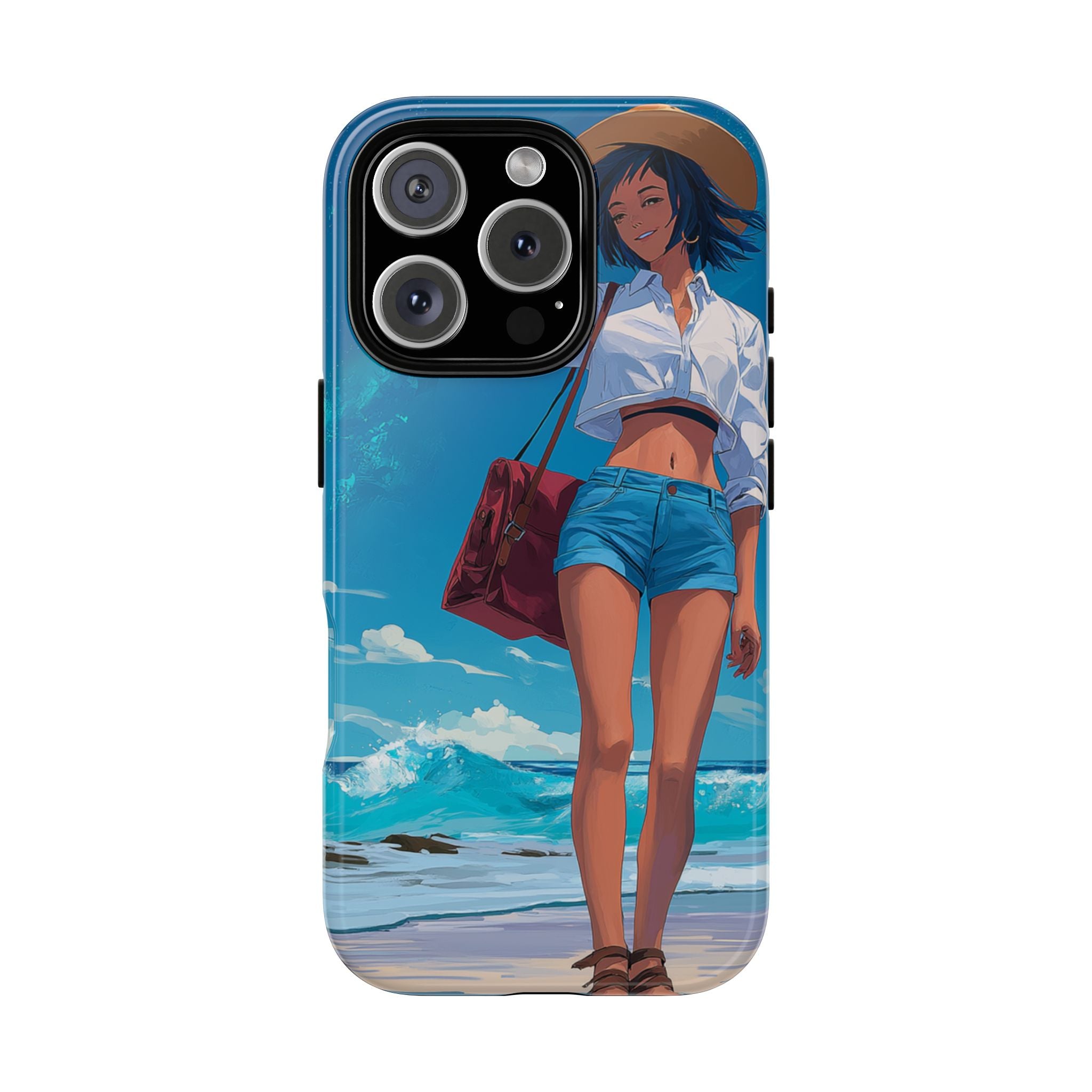 Tough Cases: Stylish Phone Case with Beach Vibe