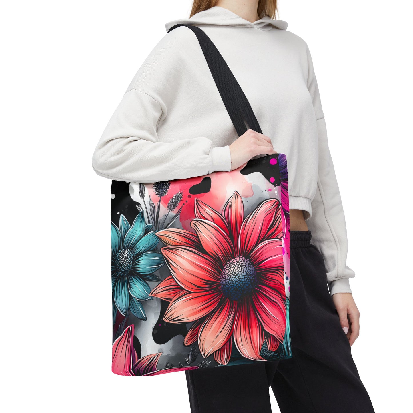 Vibrant Floral Tote Bag