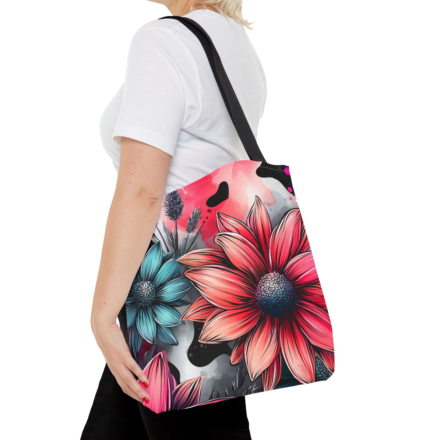 Vibrant Floral Tote Bag