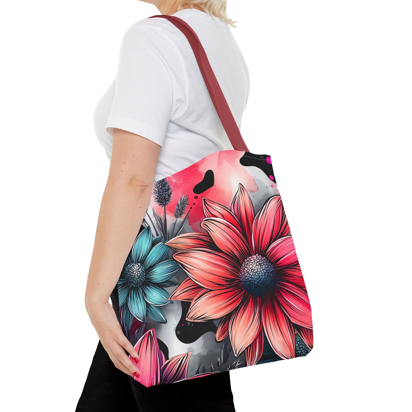 Vibrant Floral Tote Bag