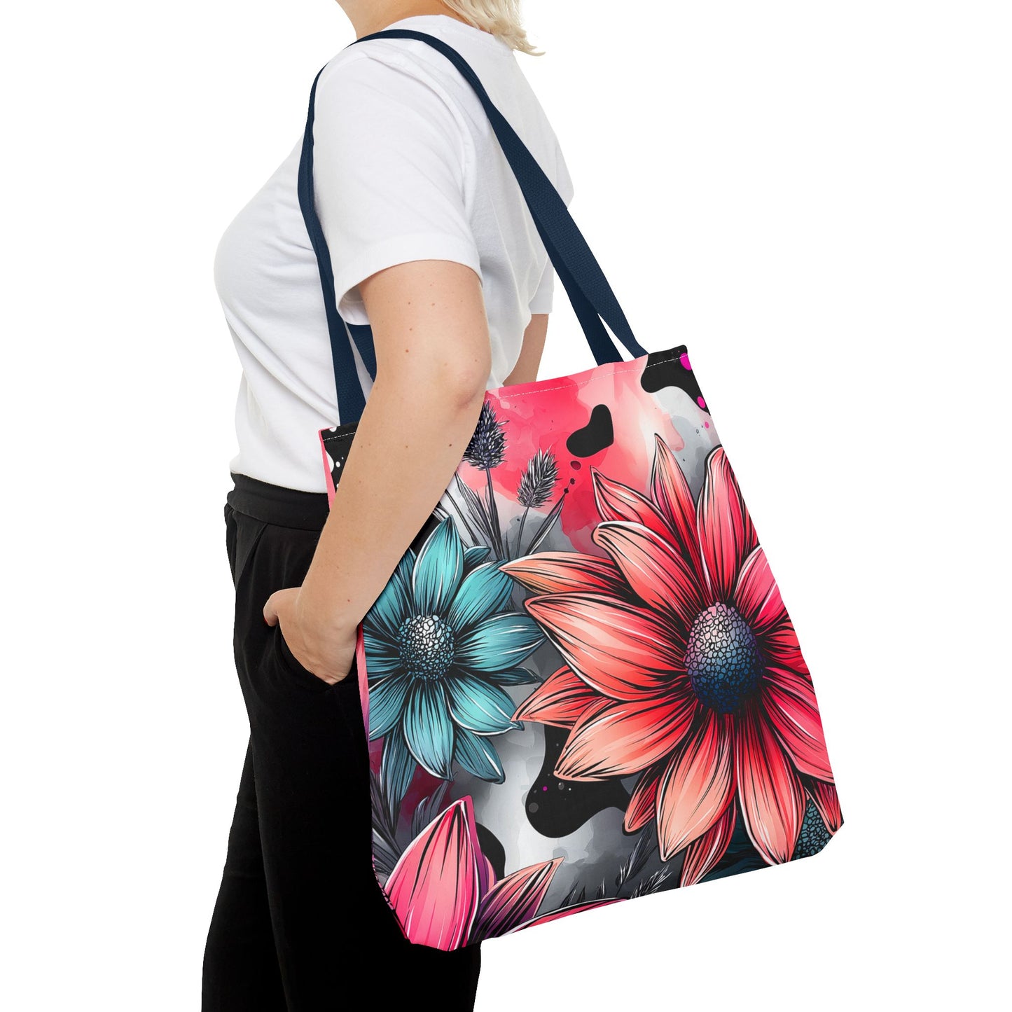 Vibrant Floral Tote Bag