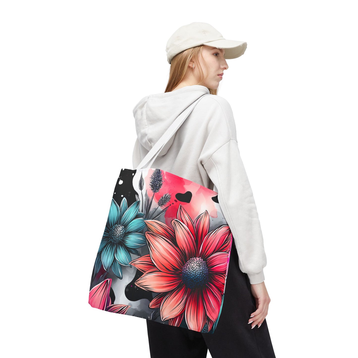 Vibrant Floral Tote Bag
