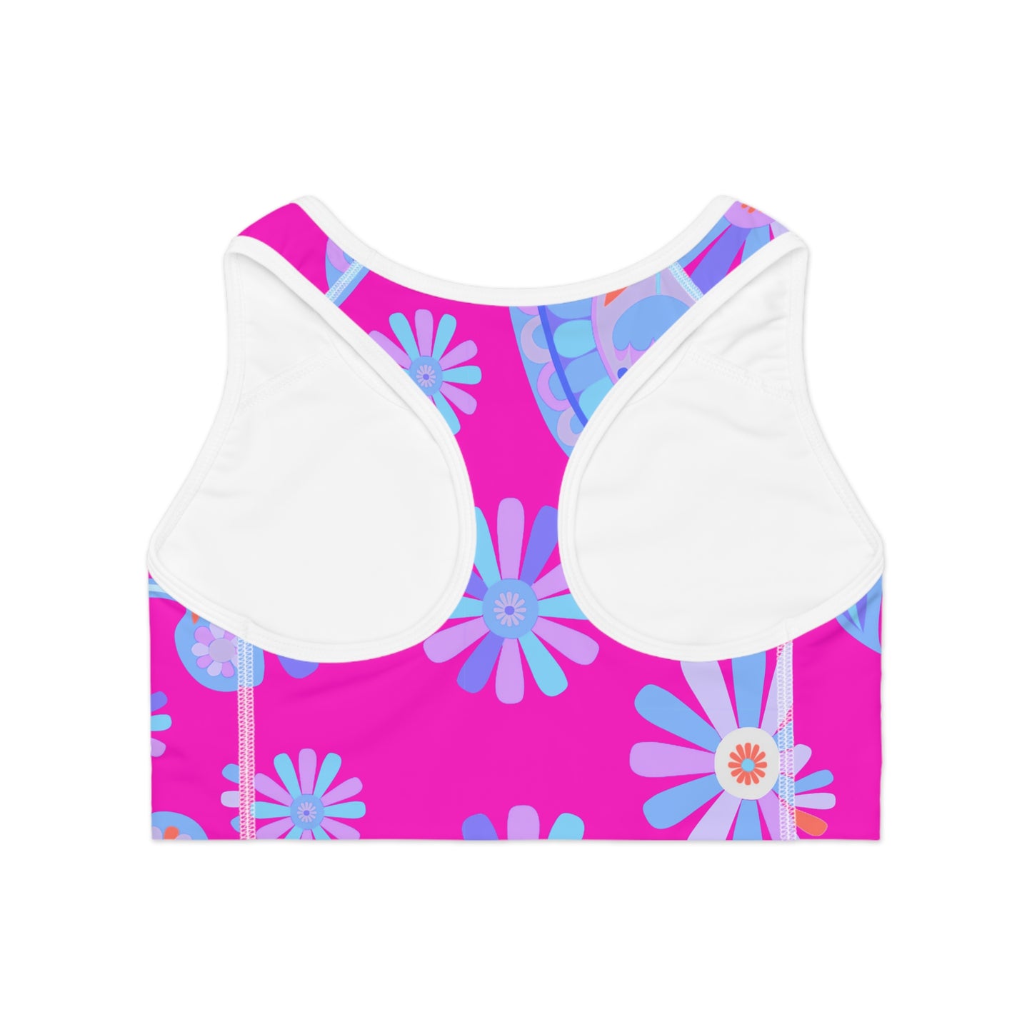 Vibrant Floral Sports Bra