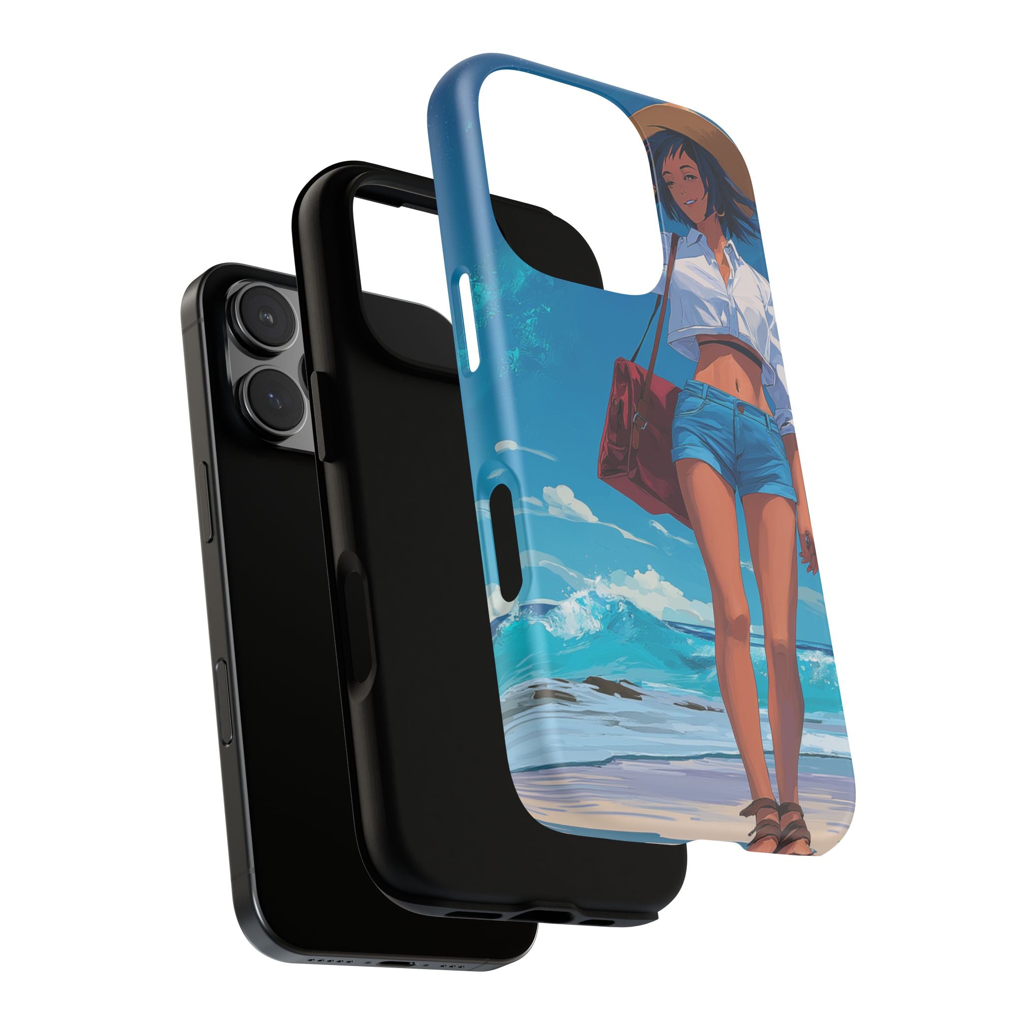 Tough Cases: Stylish Phone Case with Beach Vibe