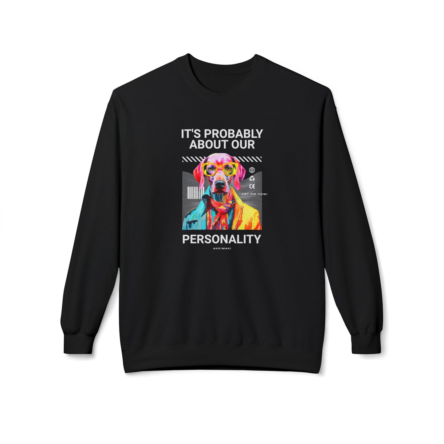 Colorful Dog Personality Crewneck Sweatshirt