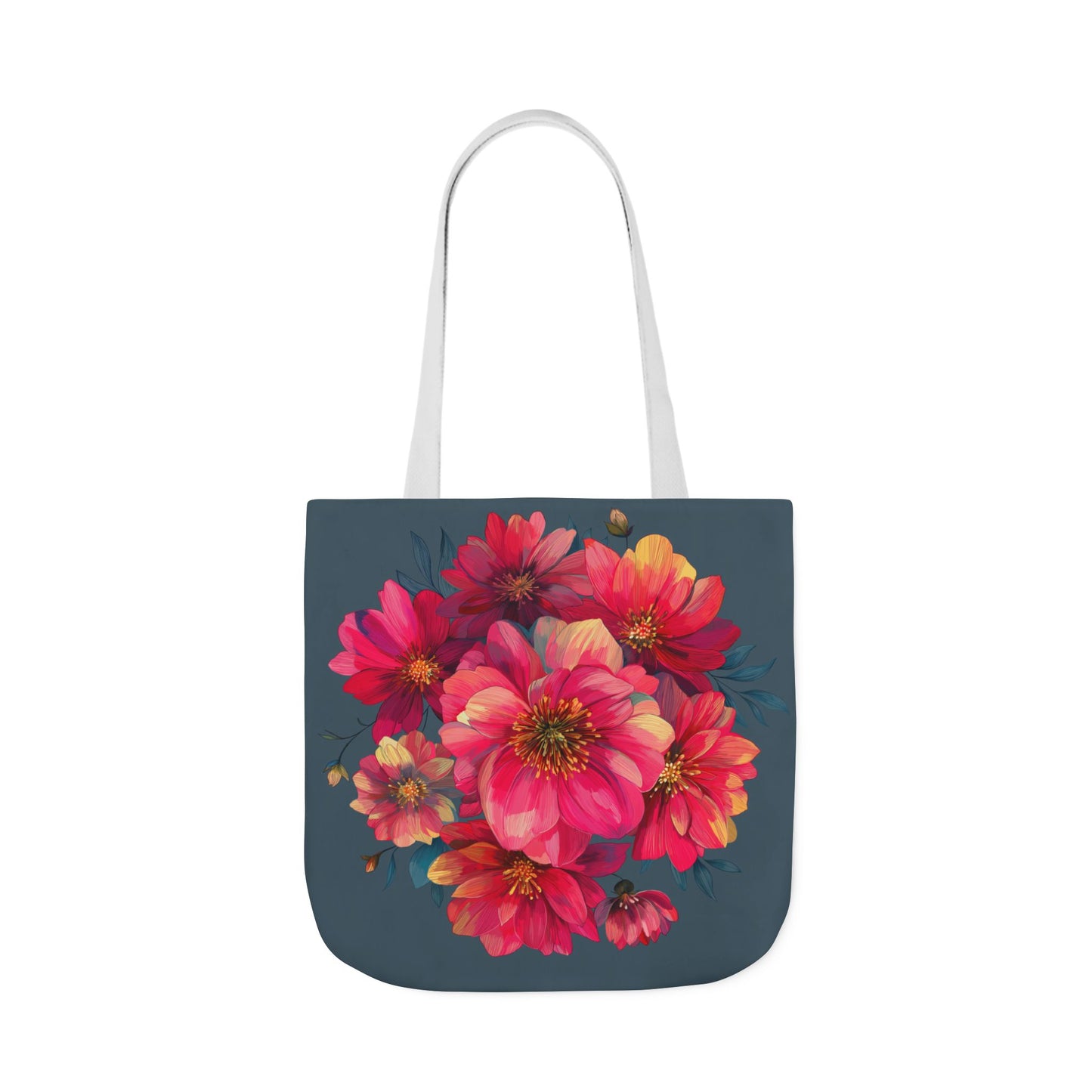 Floral Canvas Tote Bag