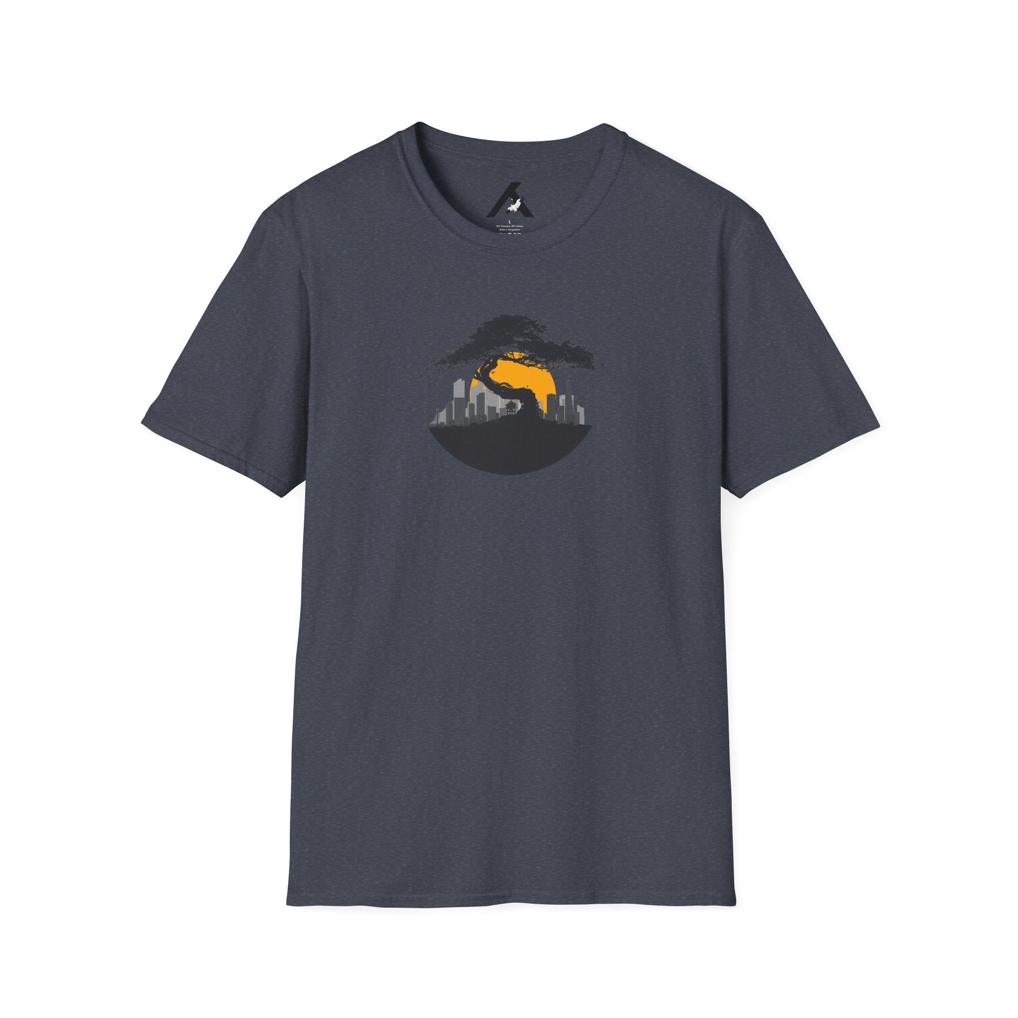 Minimalist Sunset T-Shirt — Bonzai Silhouette Graphic Tee