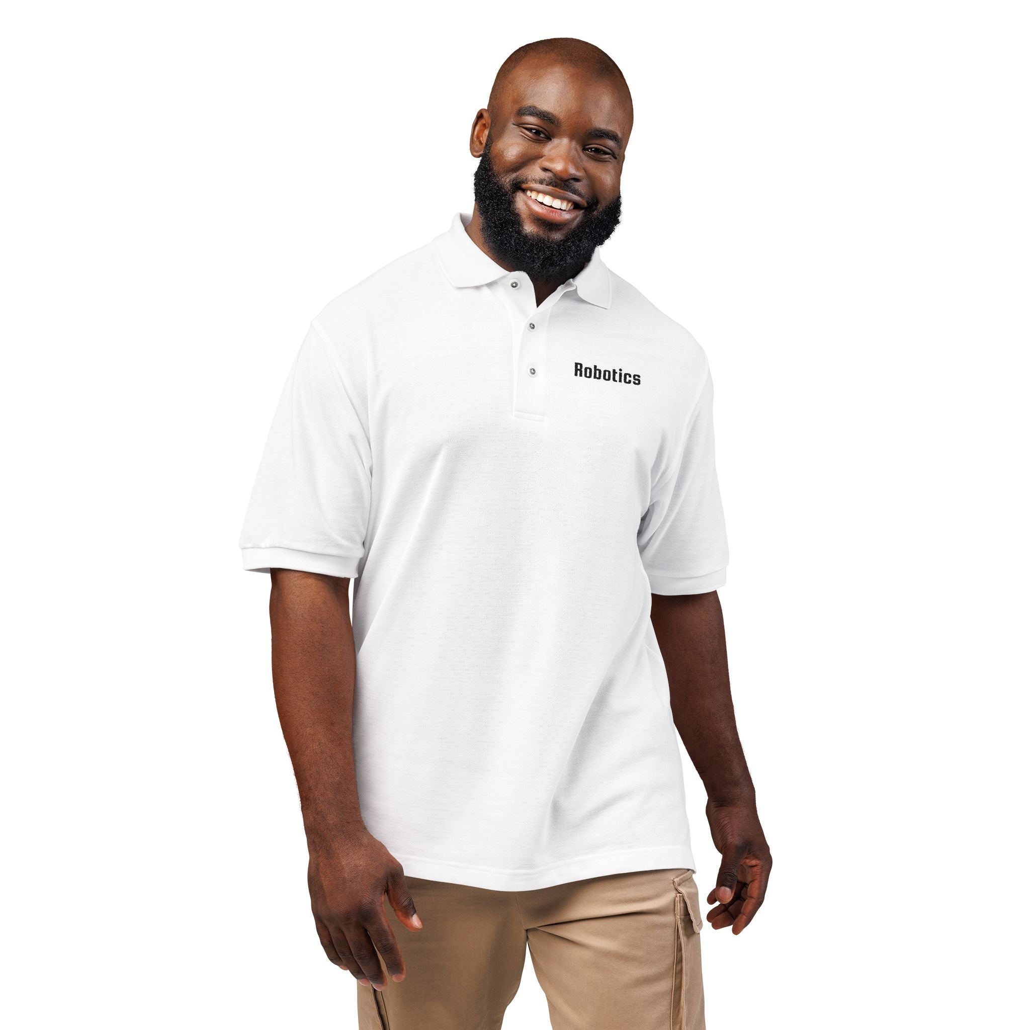 Robotics Embroidered Unisex Polo Shirt