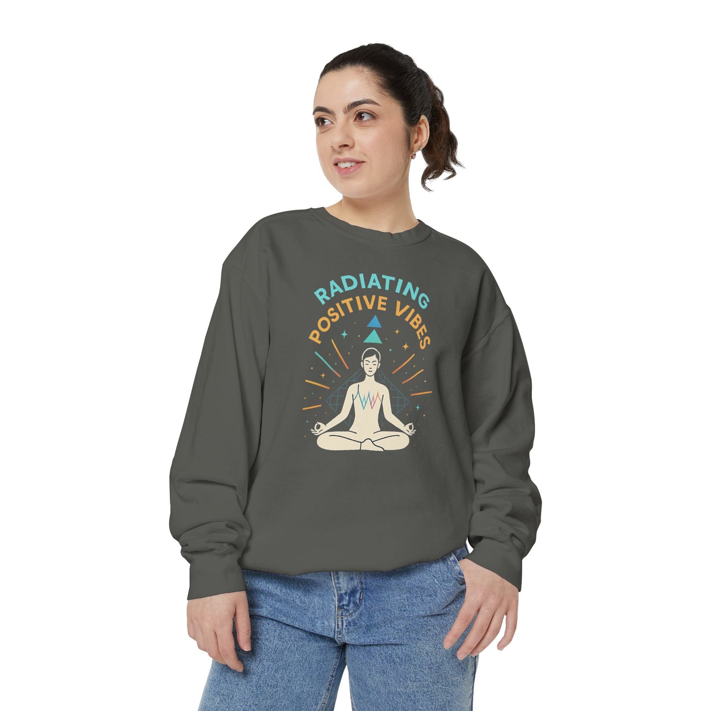 Radiating Positive Vibes Unisex Sweatshirt