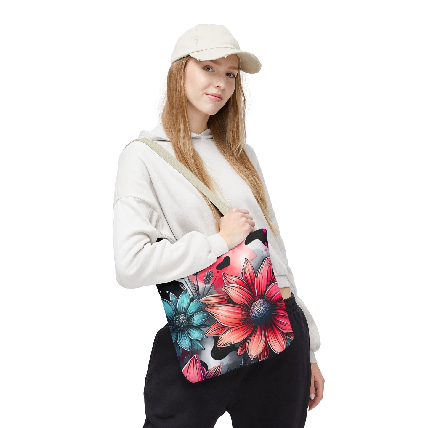 Vibrant Floral Tote Bag