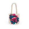 Floral Canvas Tote Bag with 5-Color Straps