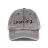 Vintage Embroidered Cap for Learning Enthusiasts