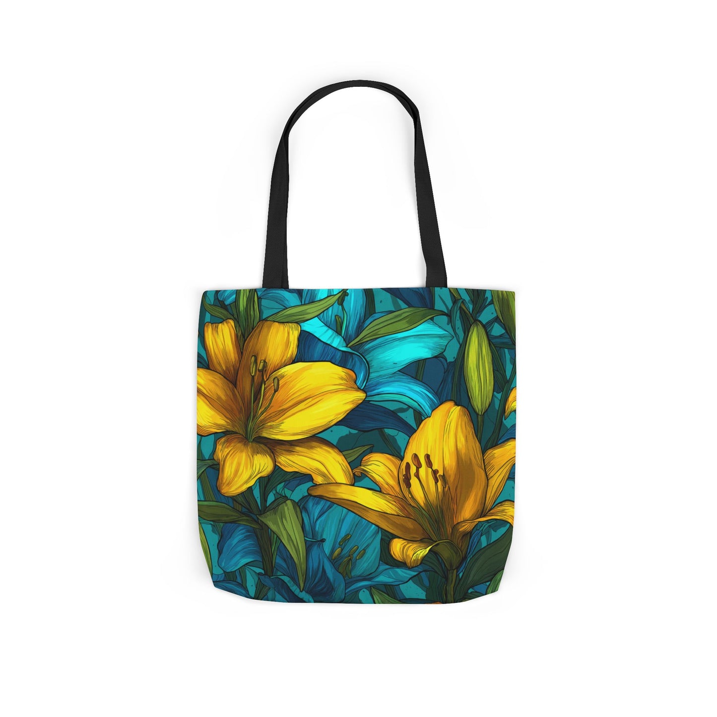 Vibrant Floral Canvas Tote Bag
