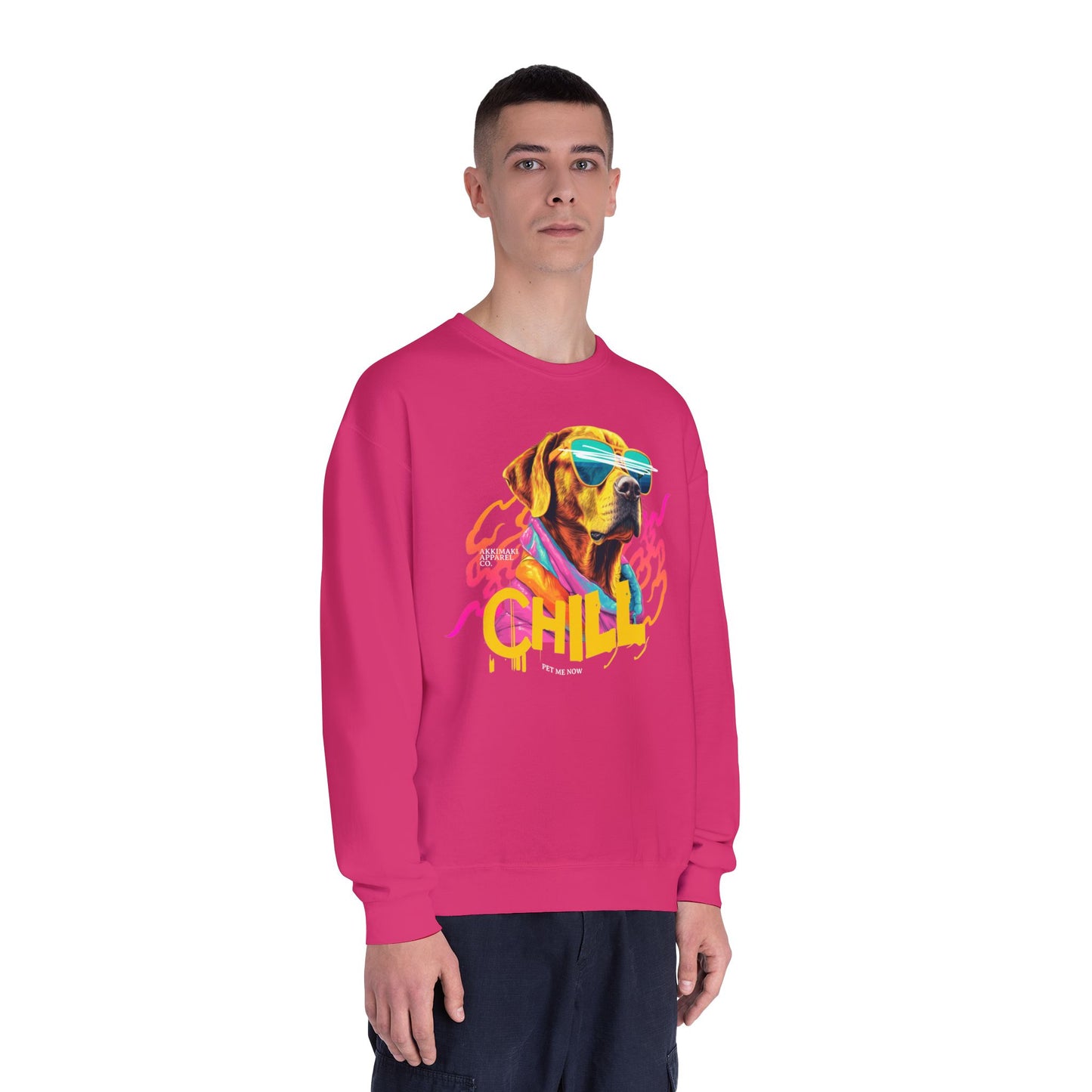 Chill Dog Graphic Crewneck Sweatshirt