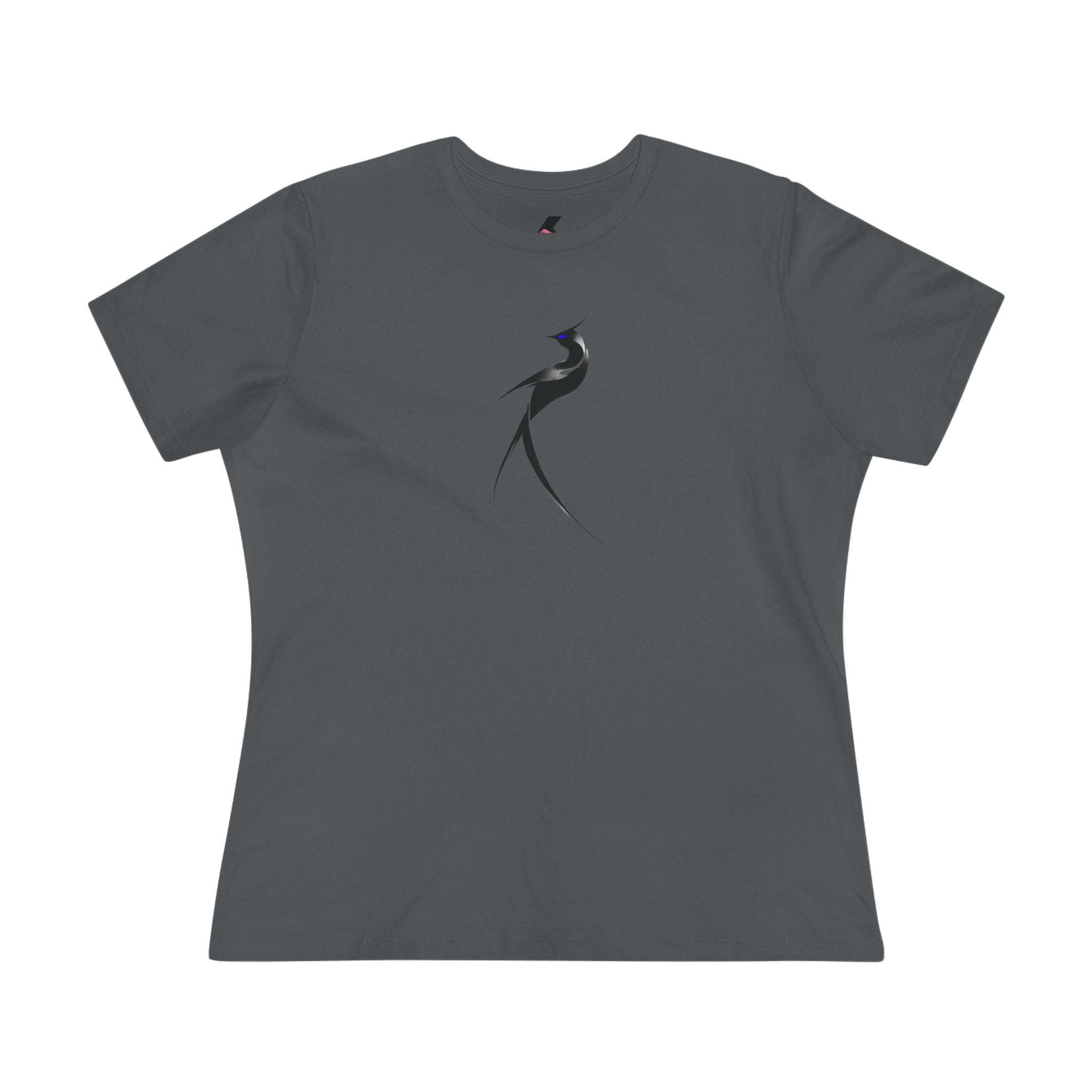 Minimalist Black Swallow Tee — Women's Cotton T-Shirt