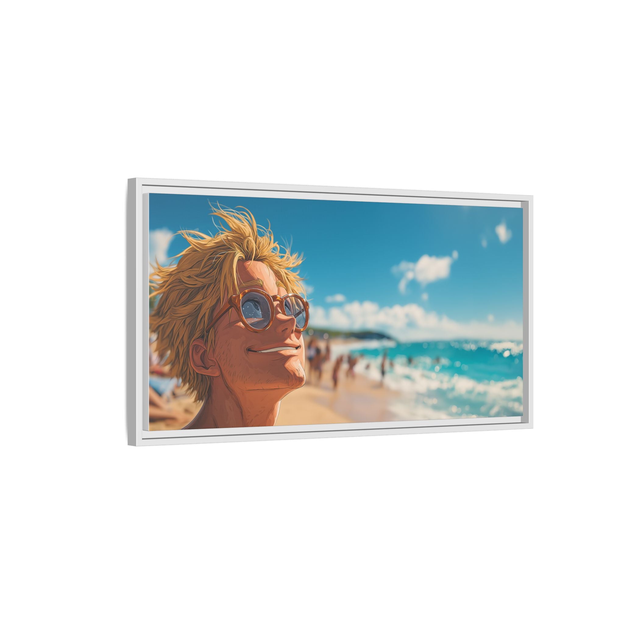 Framed Matte Canvas Art Piece