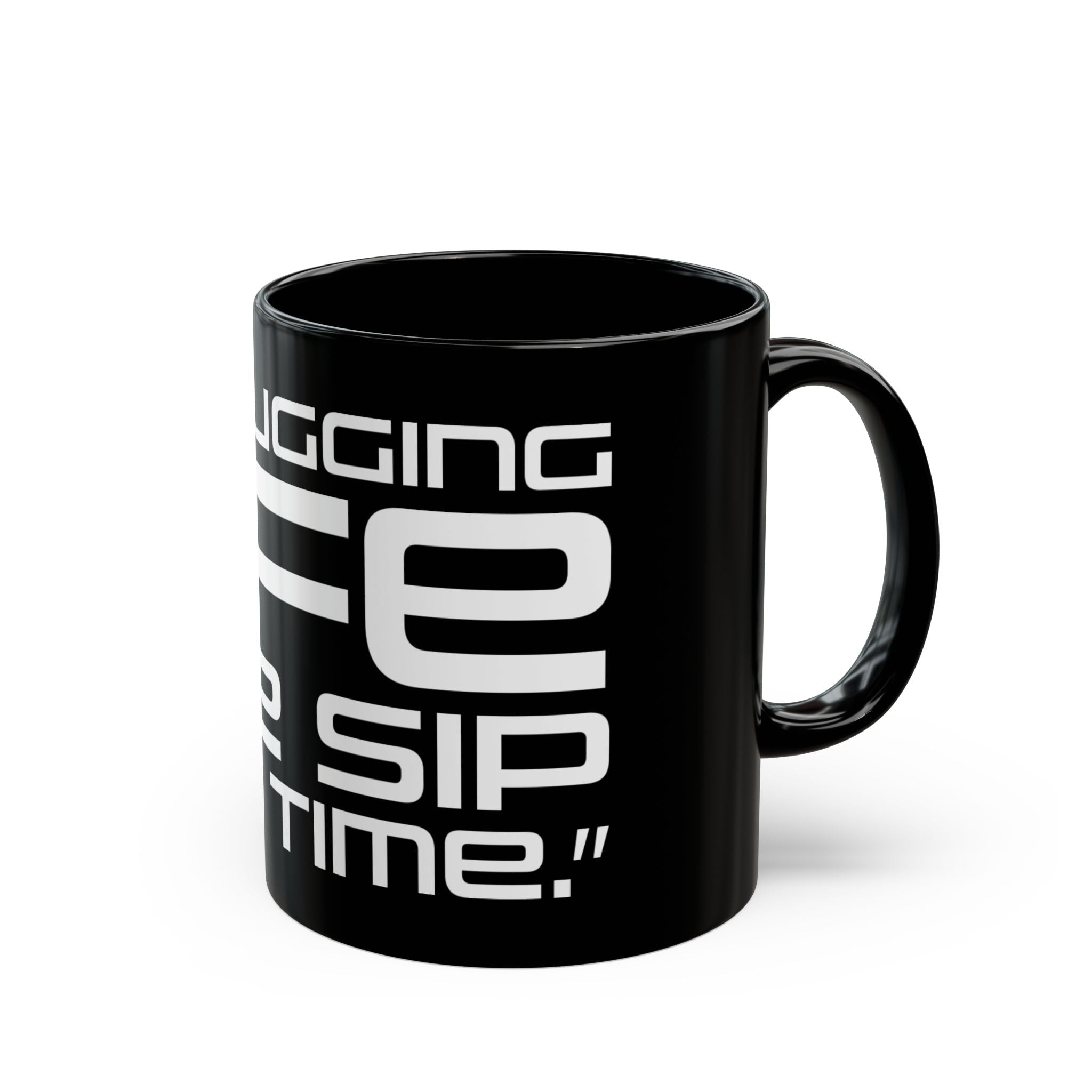 Debugging Life Black Mug