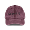 Vintage Embroidered Cap for Learning Enthusiasts