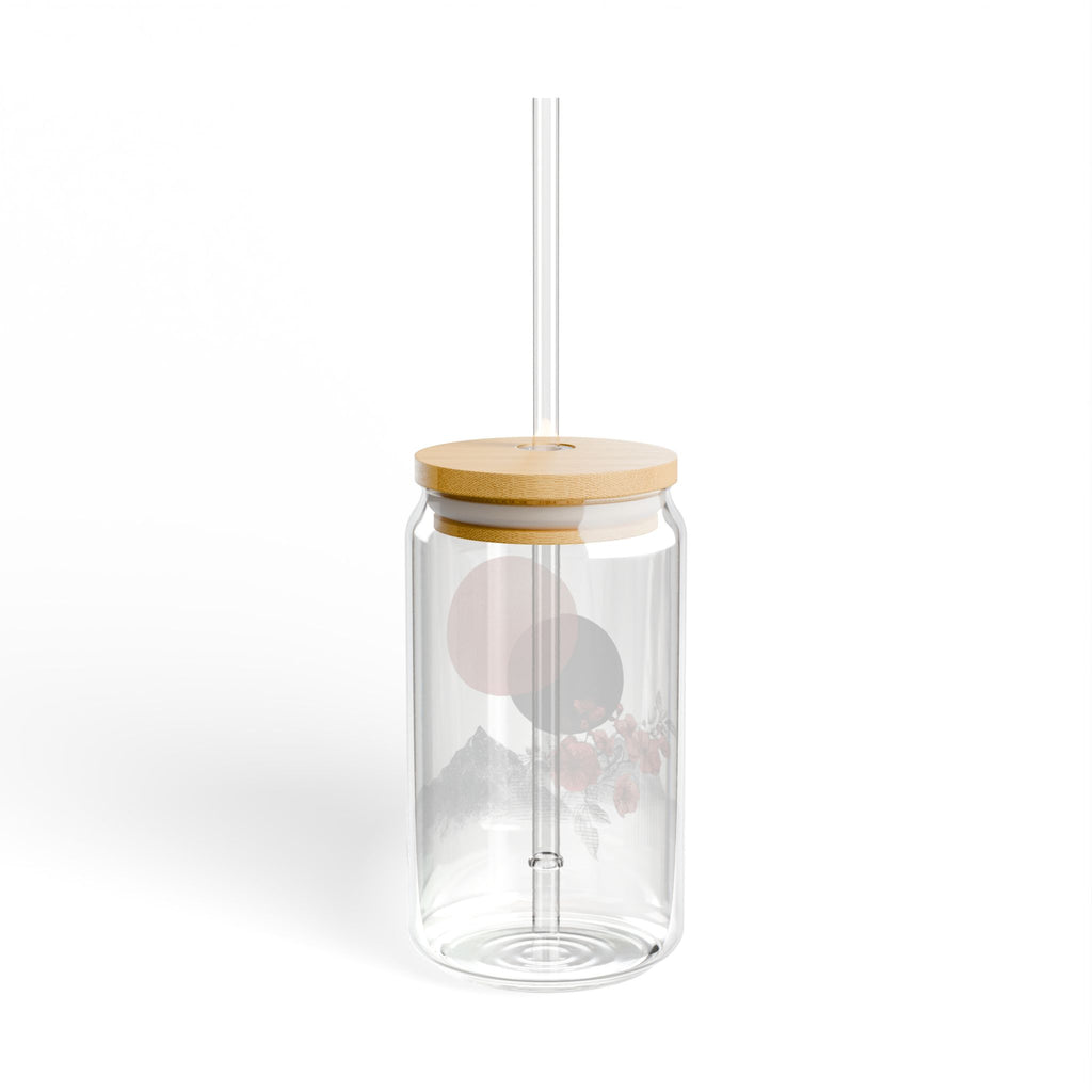 16oz Glass Sipper with Bamboo Lid