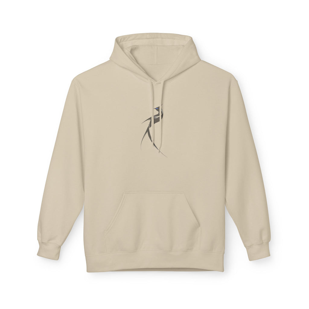 Minimalist Archer Hooded Sweatshirt — Small Raven Graphic Hoodie