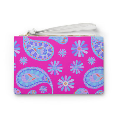 Vibrant Floral Clutch Bag