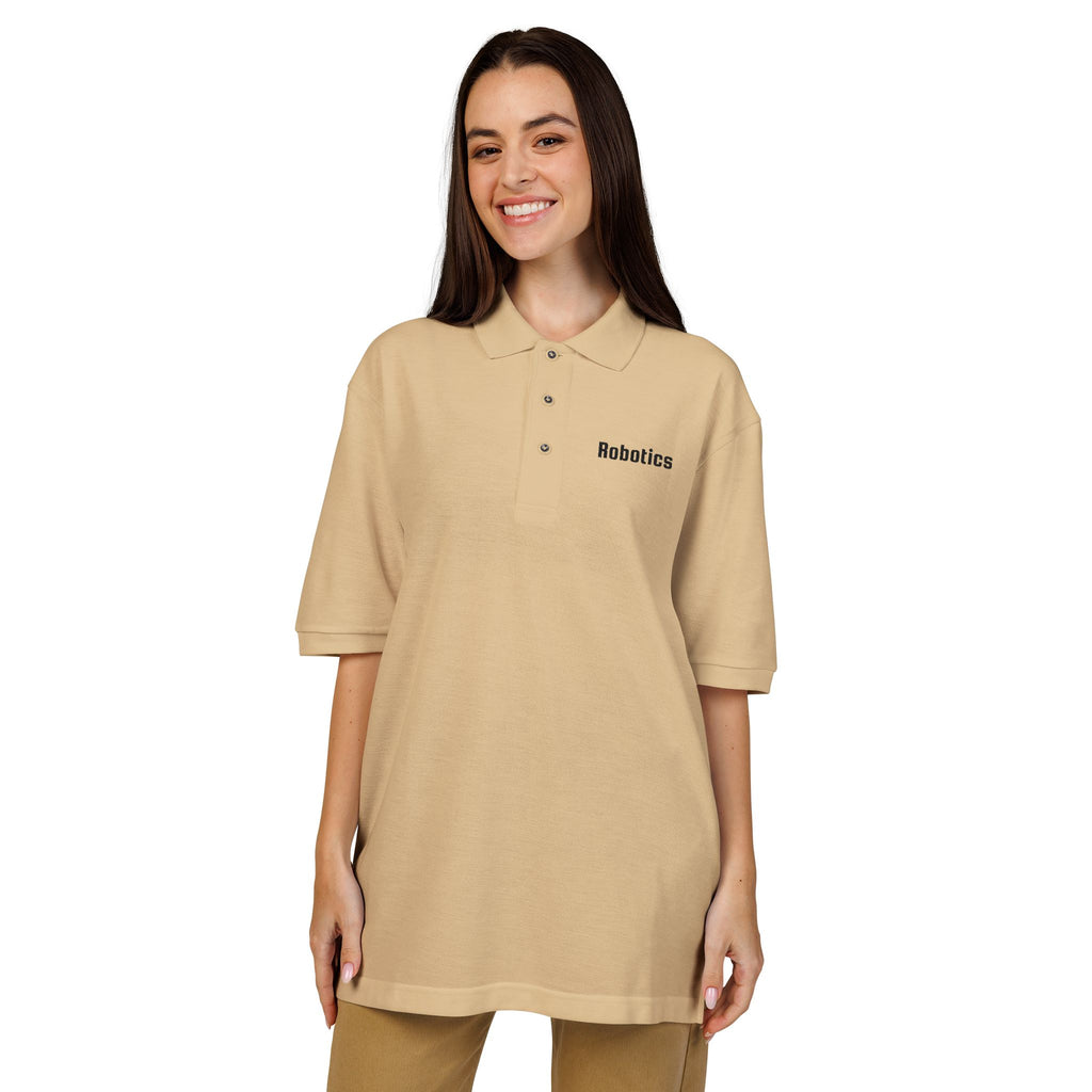 Robotics Embroidered Unisex Polo Shirt
