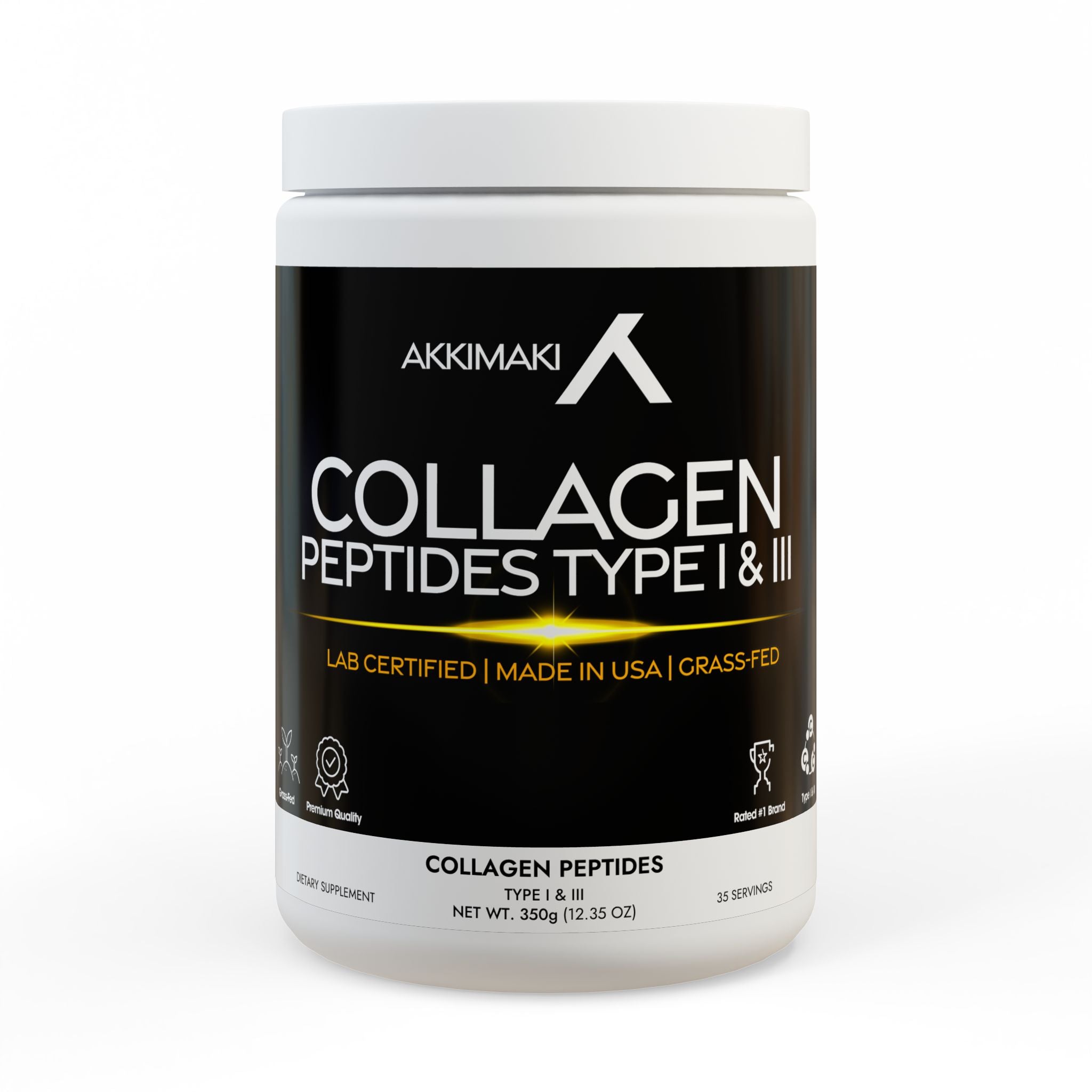 Collagen Peptides Type I & III Supplement (350g, 12.3oz)