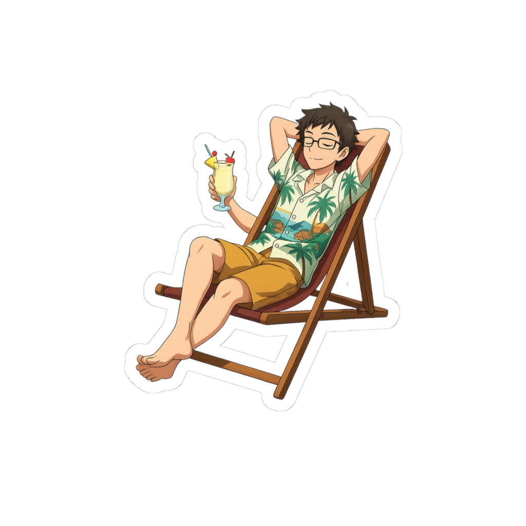 Relaxing Beach Vibes Kiss-Cut Stickers