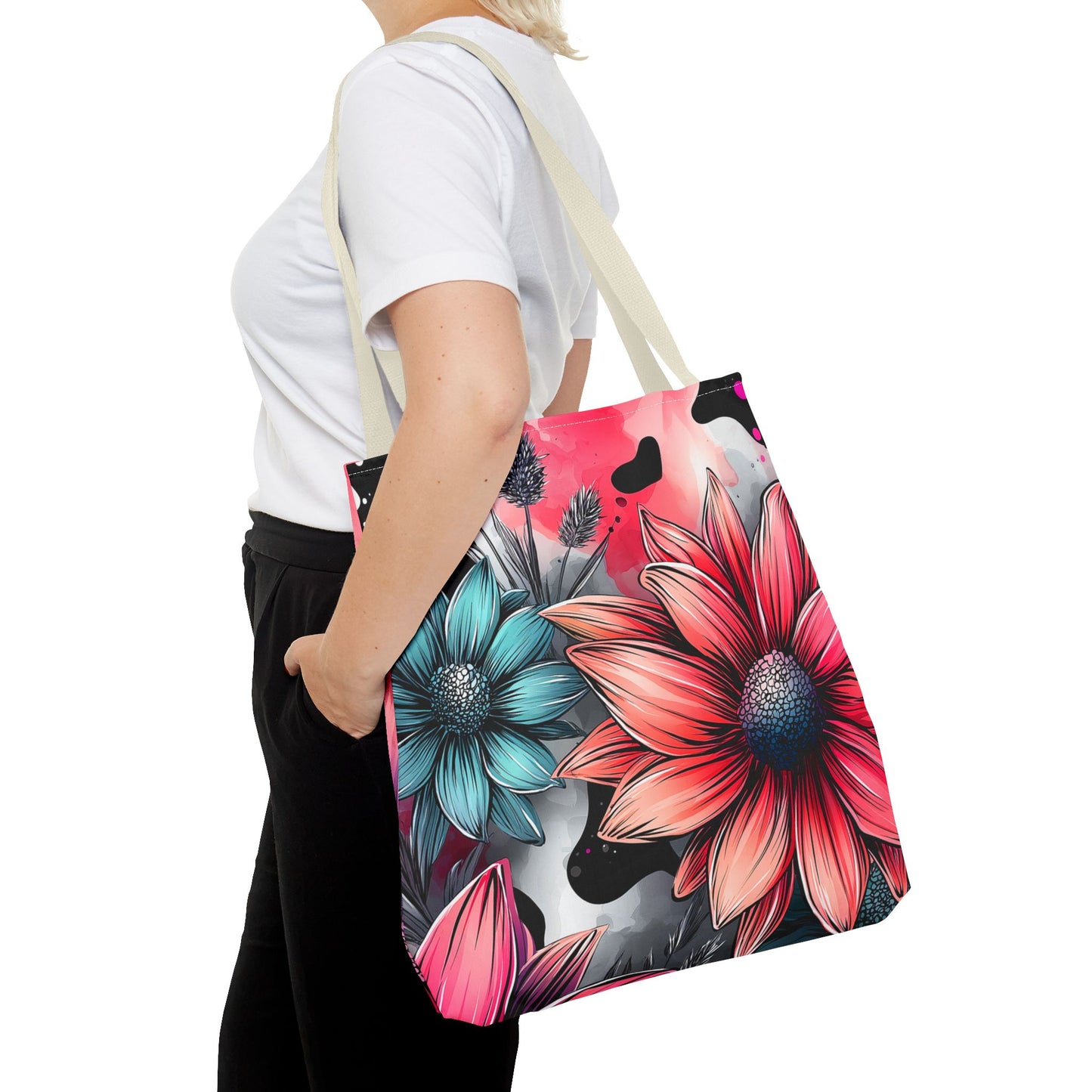 Vibrant Floral Tote Bag