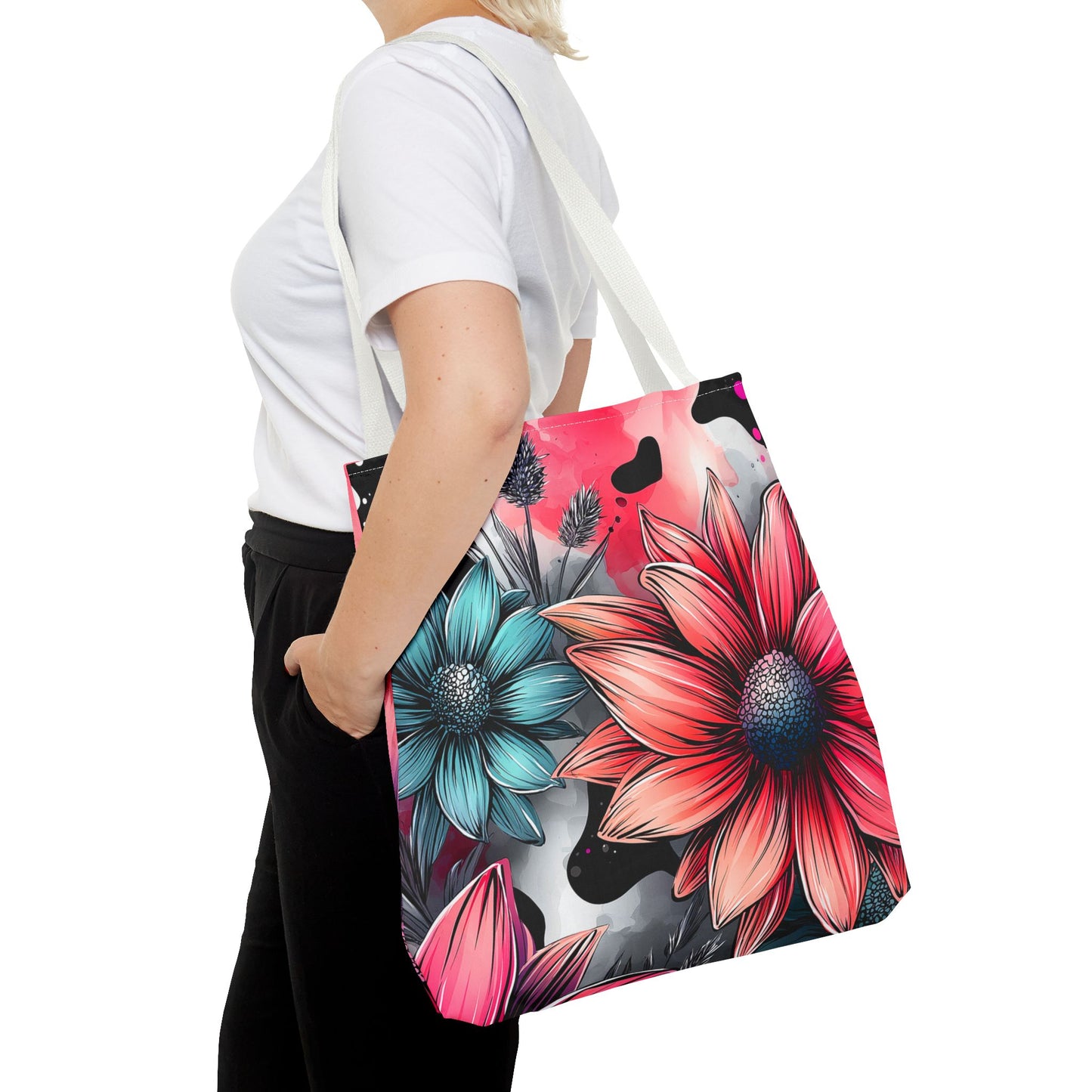 Vibrant Floral Tote Bag