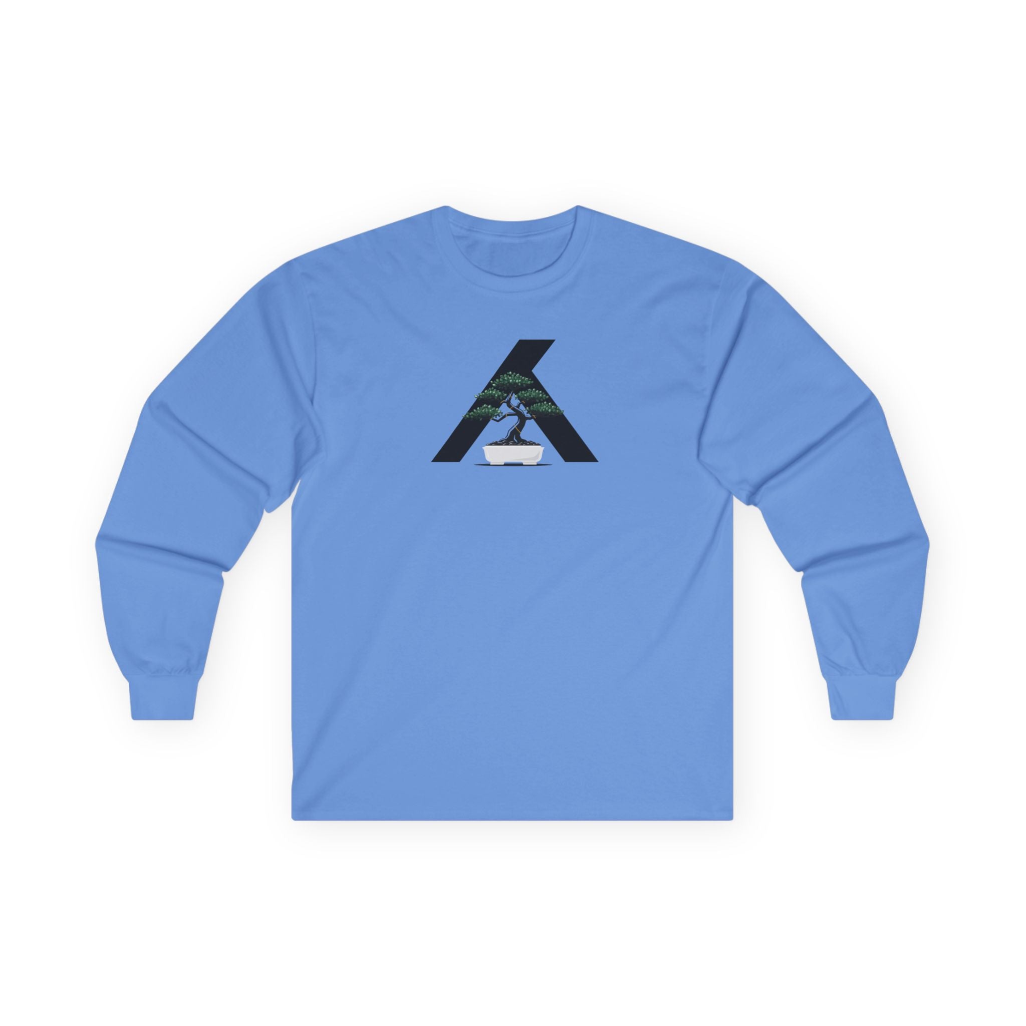 Long Sleeve Tee — Minimalist Mountain Runner Logo