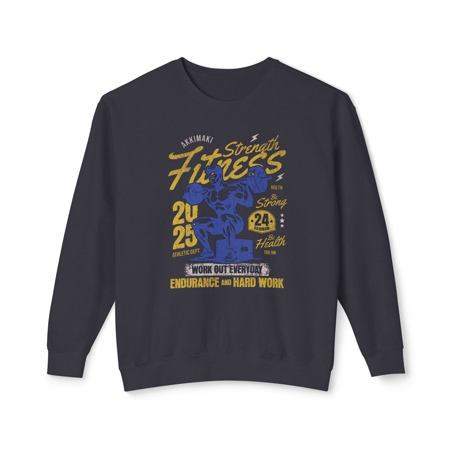 Fitness Motivation Unisex Lightweight Crewneck Sweatshirt