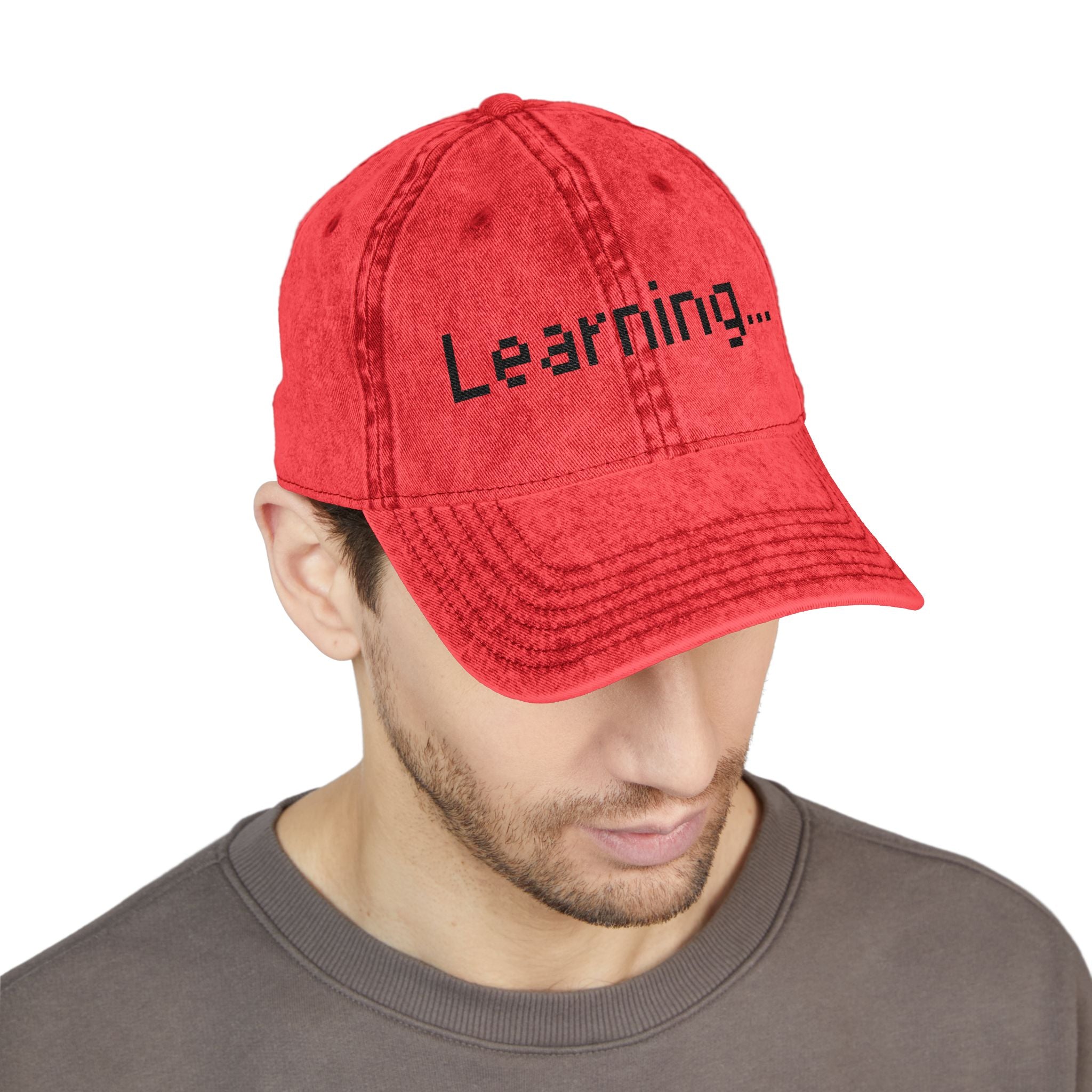 Vintage Embroidered Cap for Learning Enthusiasts
