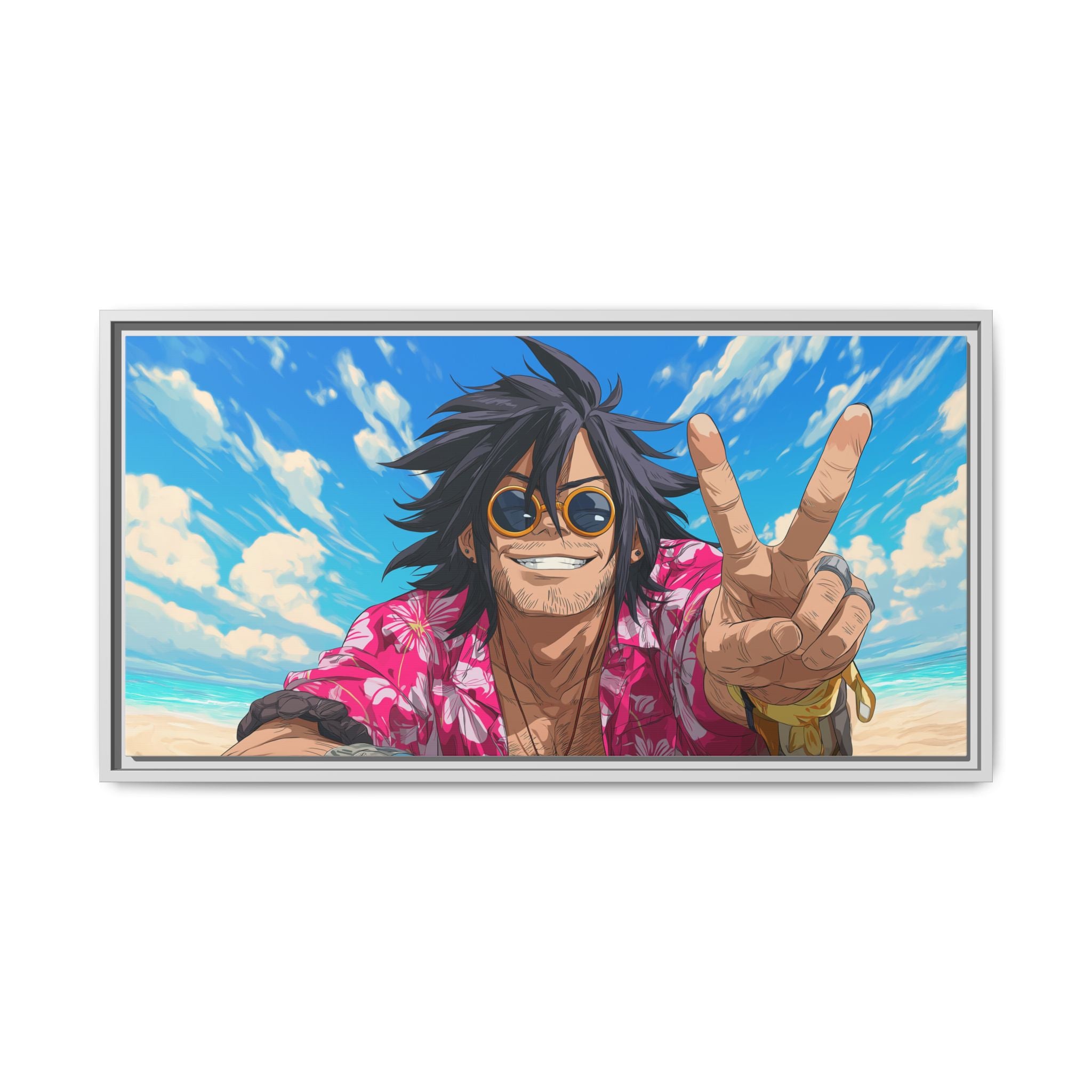 Framed Art Print - Vibrant Beach Vibes