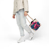 Floral Canvas Tote Bag with 5-Color Straps