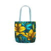 Vibrant Floral Canvas Tote Bag