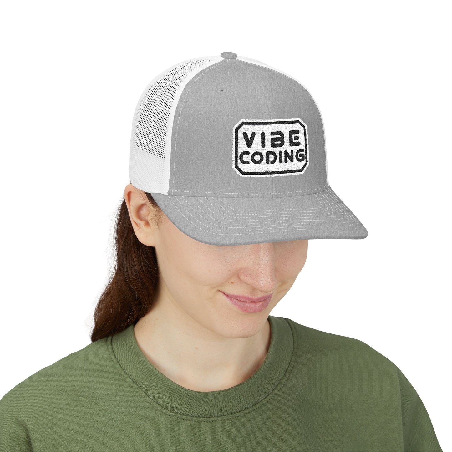 Vibe Coding Snapback Trucker Cap