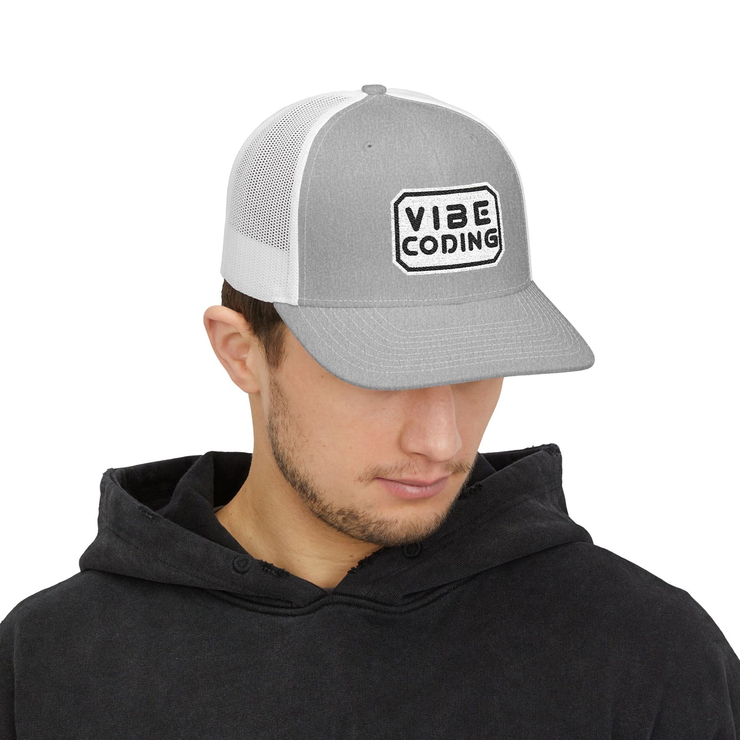 Vibe Coding Snapback Trucker Cap