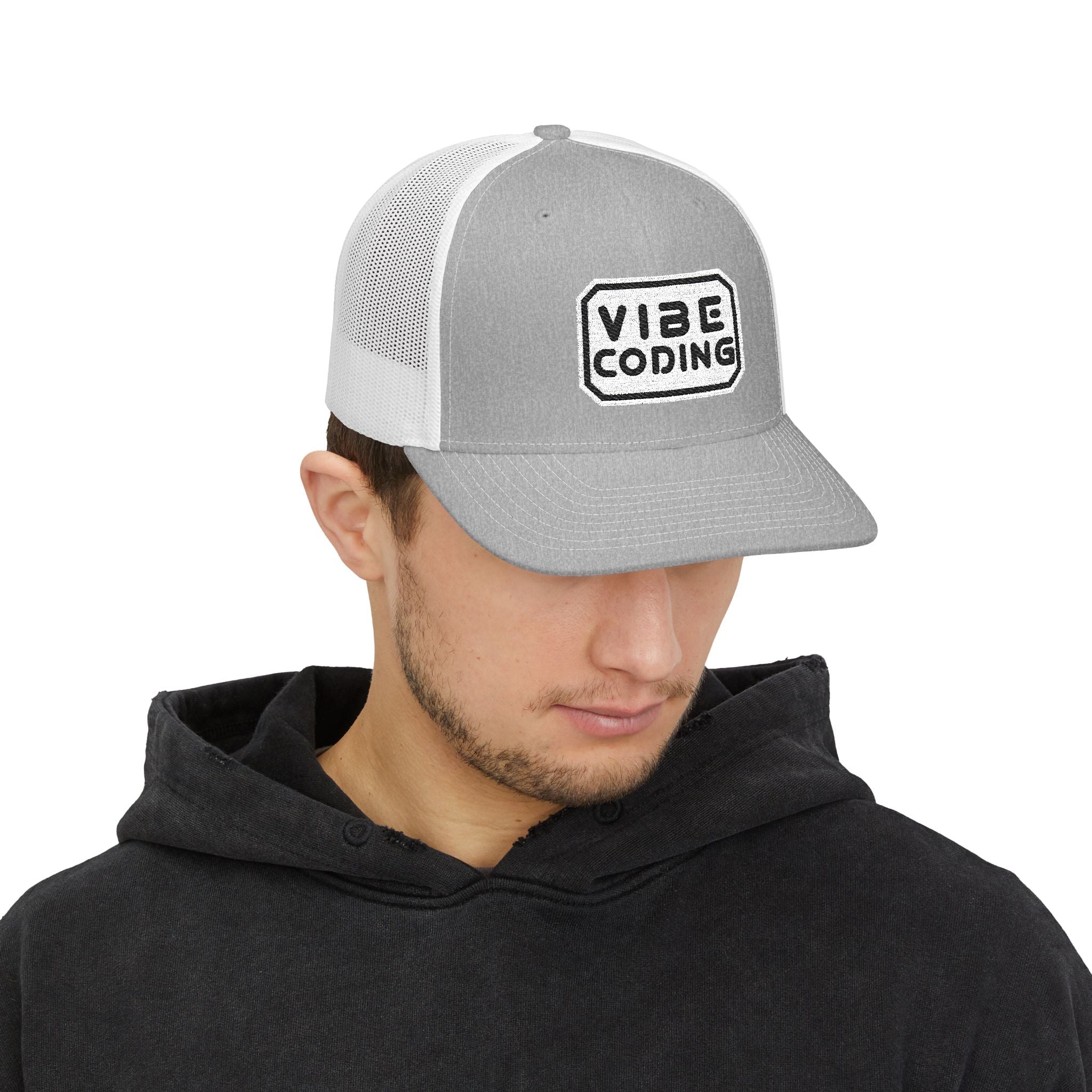Vibe Coding Snapback Trucker Cap
