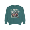 Faithful Floral Sweatshirt - Cozy Garment-Dyed Apparel