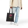 Rose Design Cotton Canvas Tote Bag