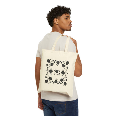 Floral Pattern Cotton Tote Bag