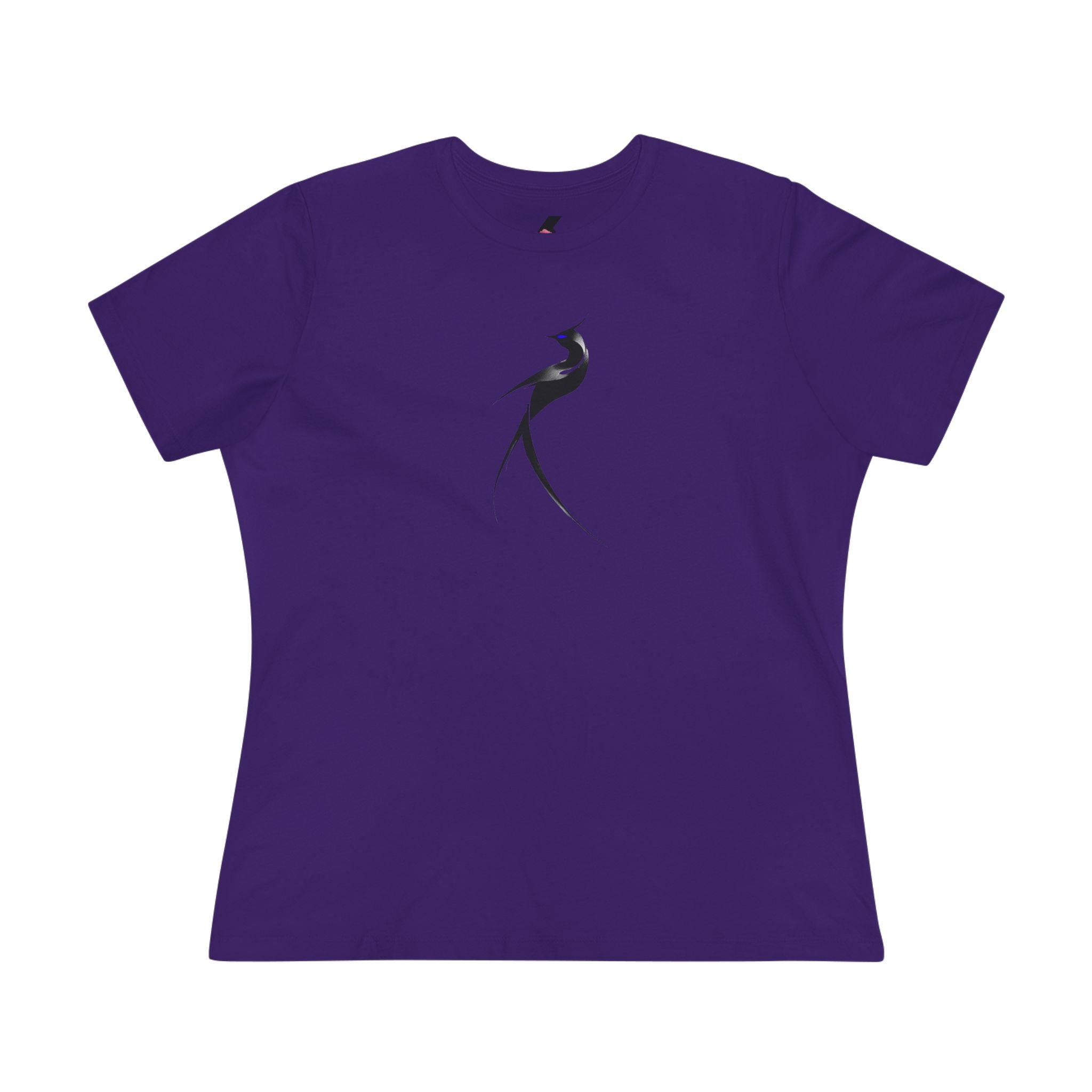 Minimalist Black Swallow Tee — Women's Cotton T-Shirt