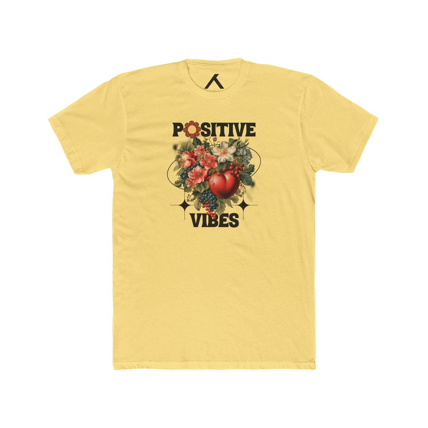 Positive Vibes Unisex Cotton Crew Tee