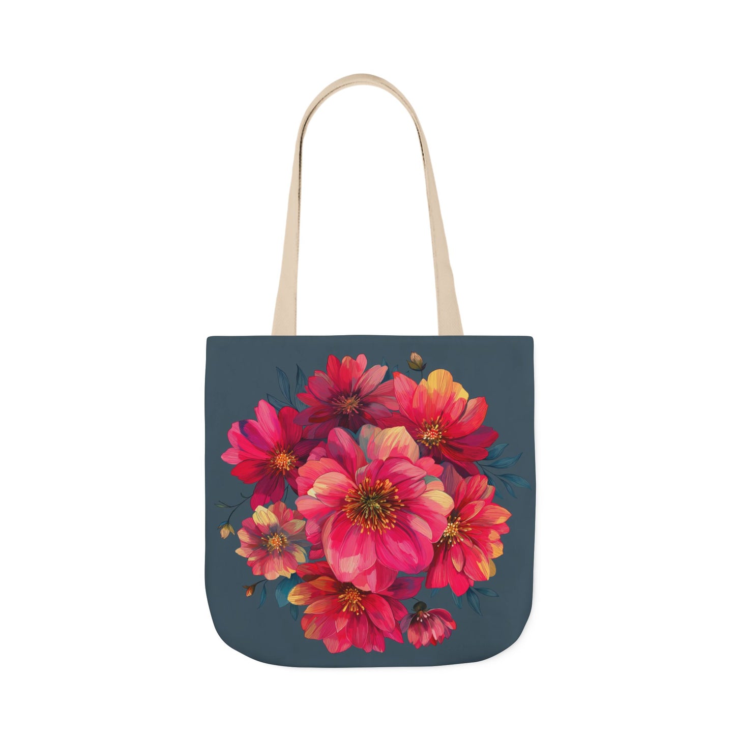Floral Canvas Tote Bag