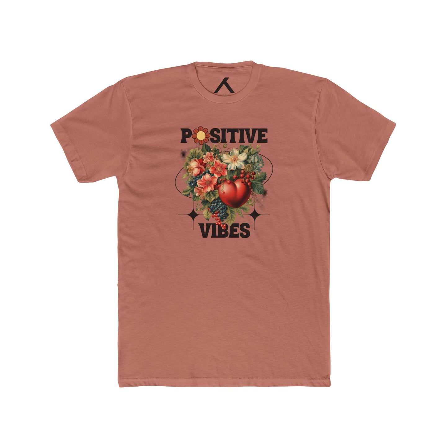 Positive Vibes Unisex Cotton Crew Tee