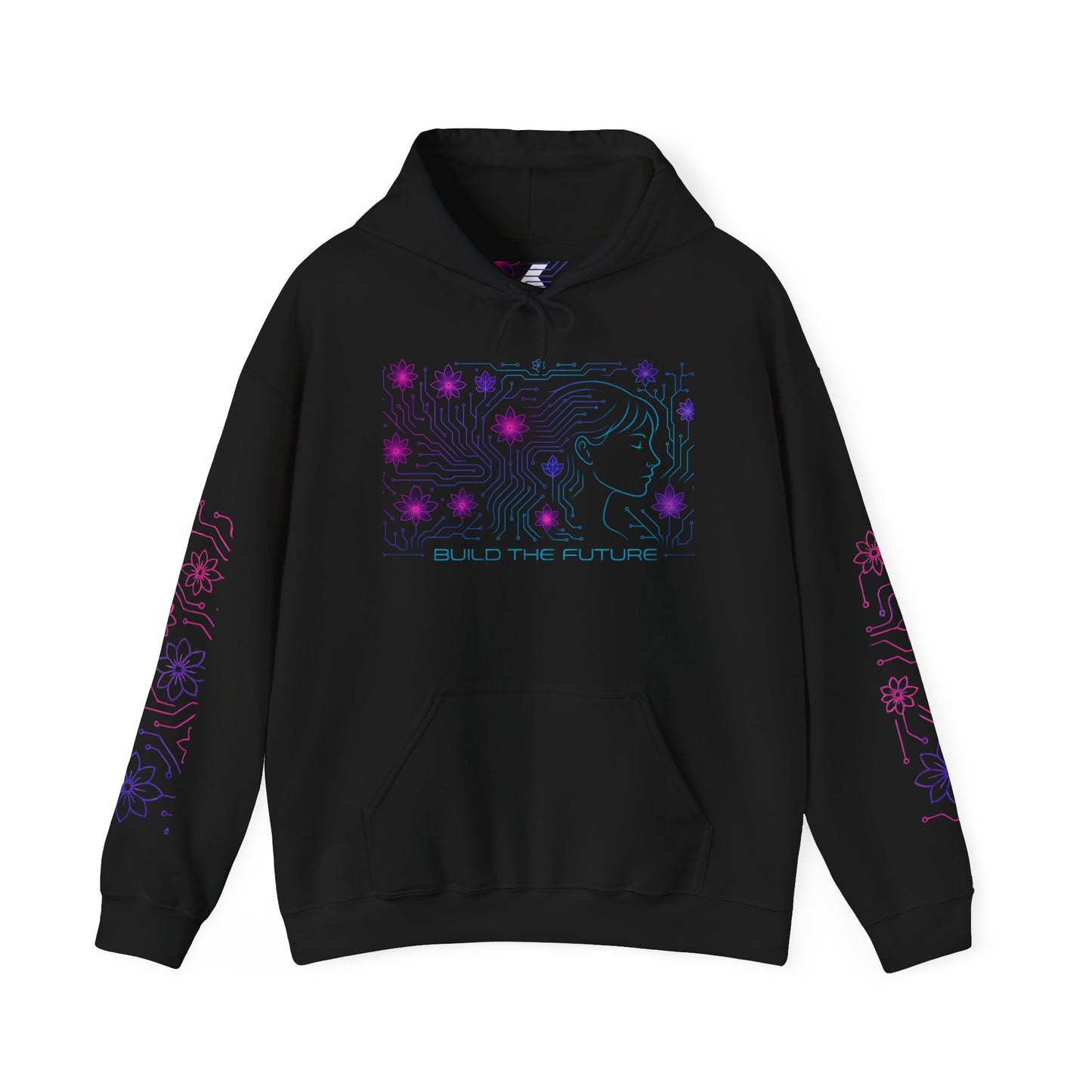 Floral Graphic Hooded Sweatshirt