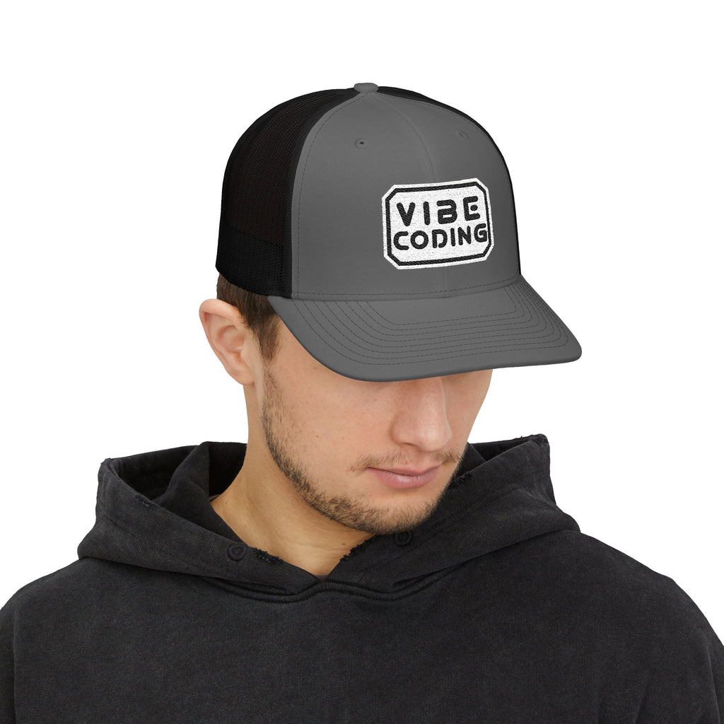 Vibe Coding Snapback Trucker Cap