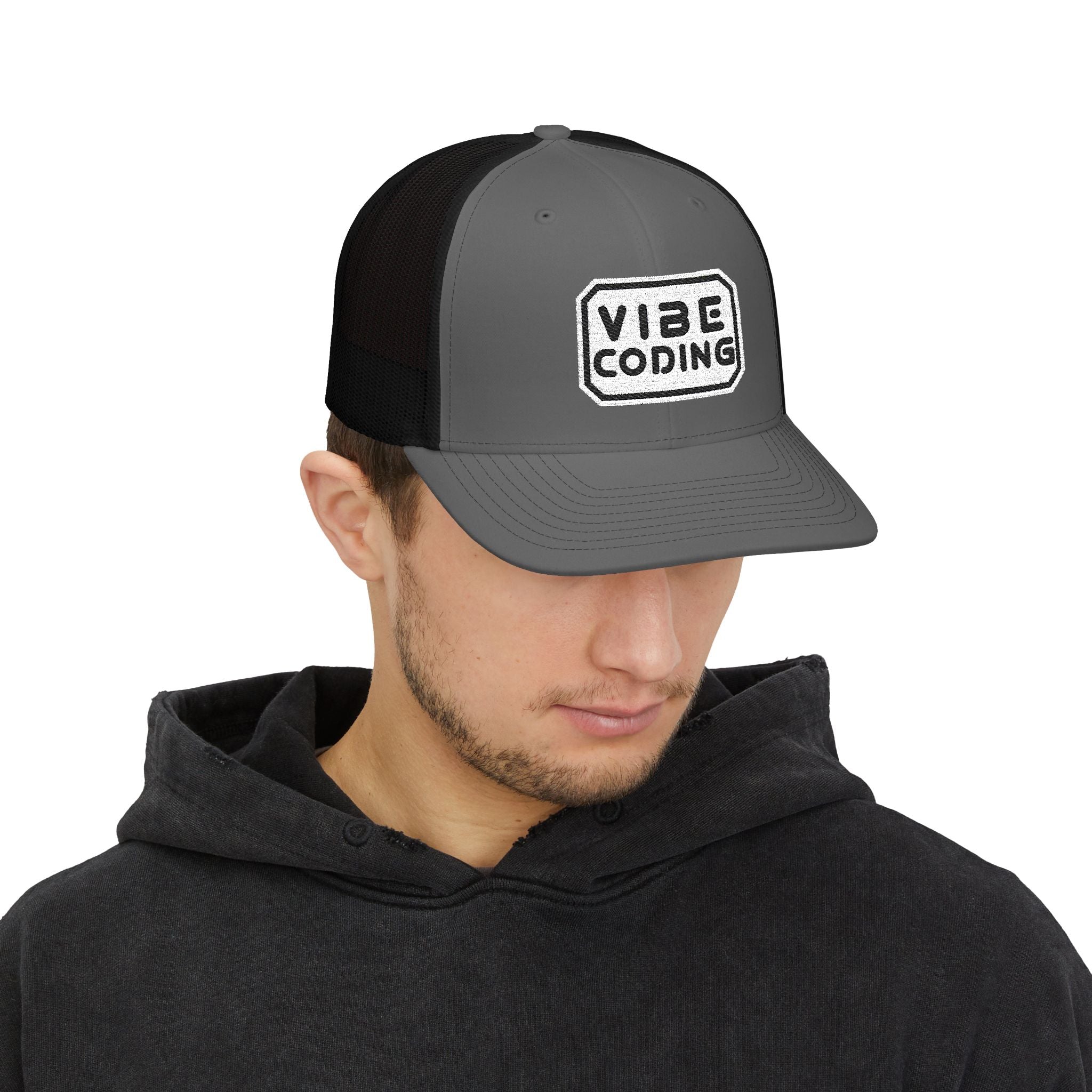 Vibe Coding Snapback Trucker Cap